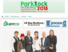 Tablet Screenshot of parkrock.dk